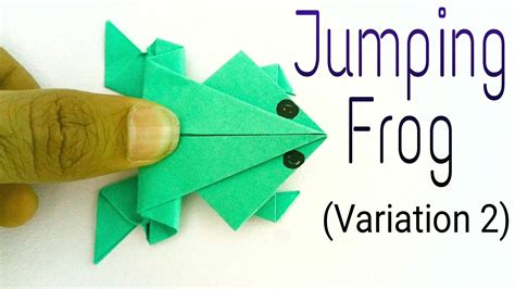 How to make a paper "Traditional Jumping Frog | Origami frog, Origami frog instructions, Jumping ...