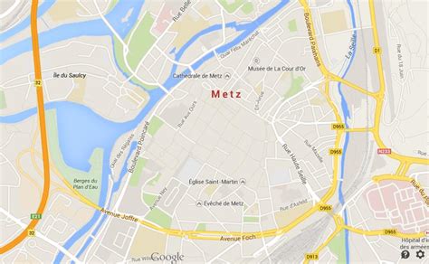 Map of Metz