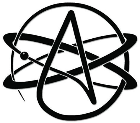 Atheism Atheist Agnostic Sign Symbol Vinyl Decal Sticker For Vehicle Car Truck Window Bumper ...