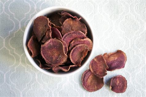 Baked Purple Sweet Potato Chips