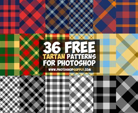 Photoshop Tartan Plaid Patterns Free - Photoshop Supply