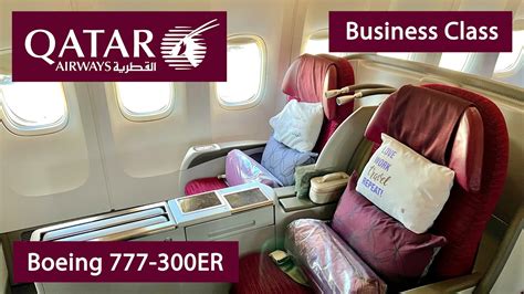 QATAR AIRWAYS Business Class Review | Boeing 777-300ER | Amsterdam ...