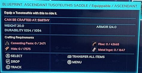 Ark Ascended - PVE - BP: Ascendant Tusoteuthis Saddle 124 - ( PC / Xbox / PS5 ) | eBay