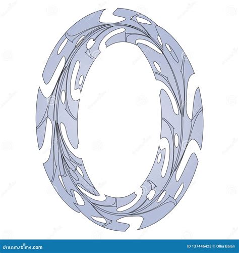 Original Zero Symbol Design Stock Vector - Illustration of alphabet, blue: 137446423