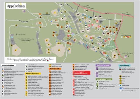 Appalachian State University Campus Map - World Map Gray