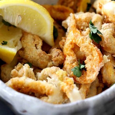 5-Ingredient Air Fryer Calamari {light and crisp} - Chunky in Kentucky