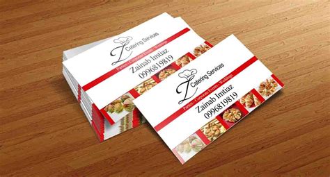 Z Catering business card | Catering business cards, Sample business ...