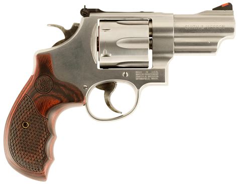 Smith & Wesson 150715 Model 629 Deluxe 44 Rem Mag or 44 S&W Spl Stainless Steel 3″ Barrel & 6rd ...