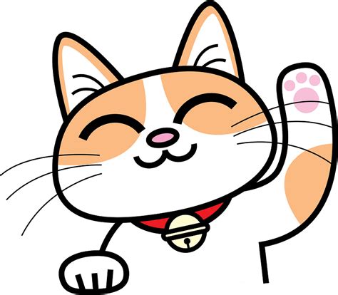 Cute Cat Waving Hello clipart. Free download transparent .PNG | Creazilla