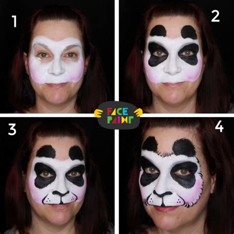 Easy Panda Face Paint Video Tutorial by Kiki - Facepaint.com