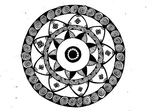 Easy Mandala Drawing At Getdrawings Free Download - Riset