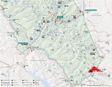 Glacier National Park Backcountry Map - Maping Resources