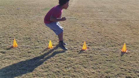 Linebacker Drills (Cones - Footwork) pt.1. - YouTube