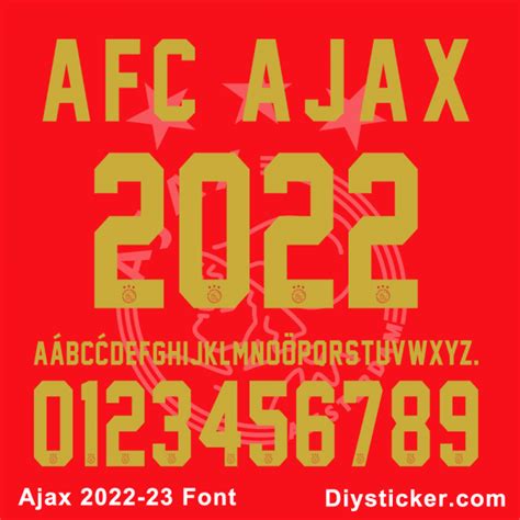 AFC AJAX 2022-2023 Font Vector – Iron-On Sticker