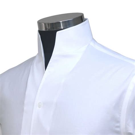 White High-Open Collar Shirt - John Clothier London