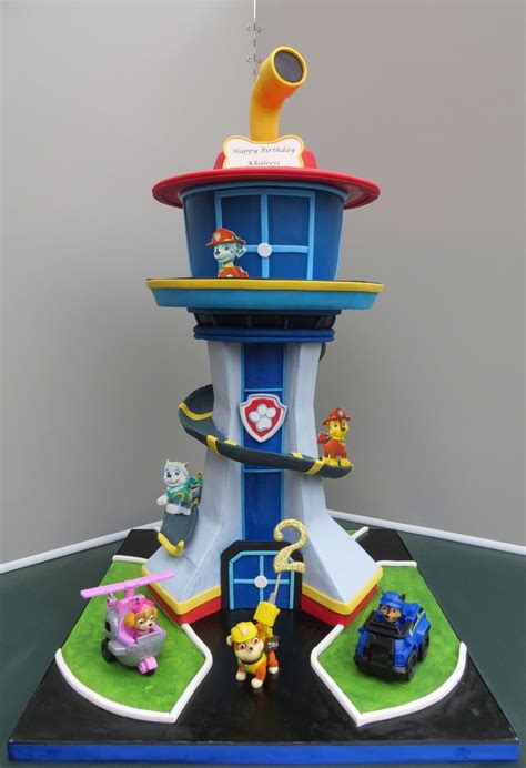 Image result for paw patrol tower cake | Paw patrol birthday cake, Paw patrol cake, Paw patrol tower