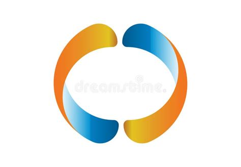 Blue and Orange Modern Icon on White Background Stock Vector - Illustration of colorful ...