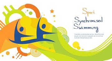 Premium Vector | Synchronized swimming athlete
