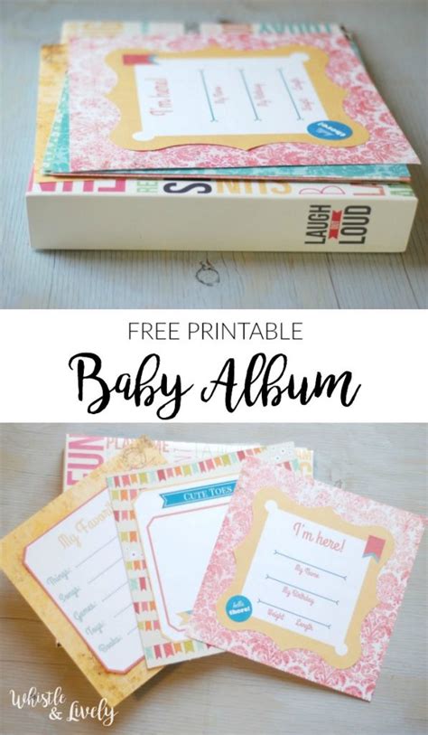 Easy Baby Album Printable - Free Printable! - Whistle and Lively