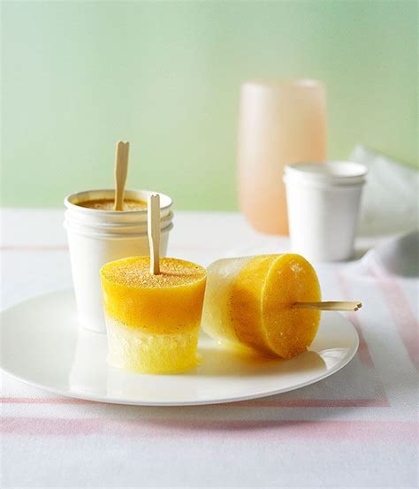 Lemonade and passionfruit icy poles | Recipe | Lemon recipes, Cream ...