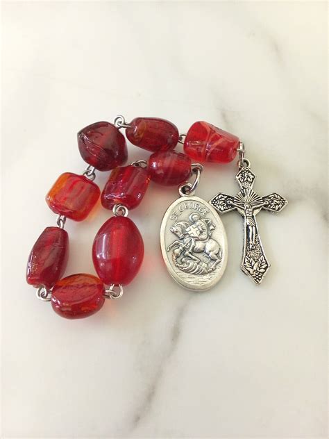 Saint George Rosary Niner Chaplet Military Chaplet - Etsy