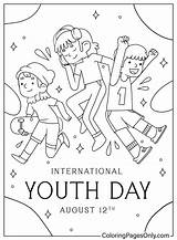 30  International Youth Day Coloring Pages Free Printable PDF sketch template