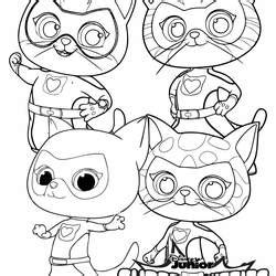 Superkitties / Birthday "Superkitties Coloring Pages - Fun and ...