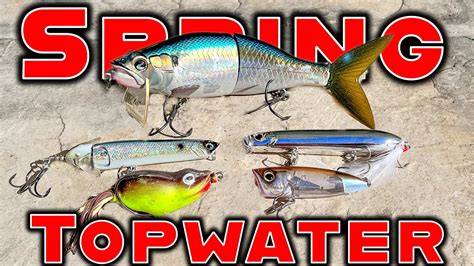 The Best Topwater Lures For Spring And Summer Bass Fishing! - YouTube