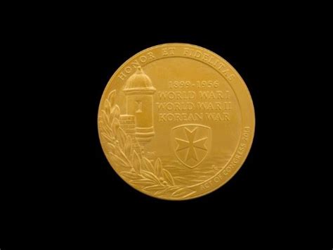 "Honor Et Fidelitas:" The awarding of a Congressional Gold Medal to the ...