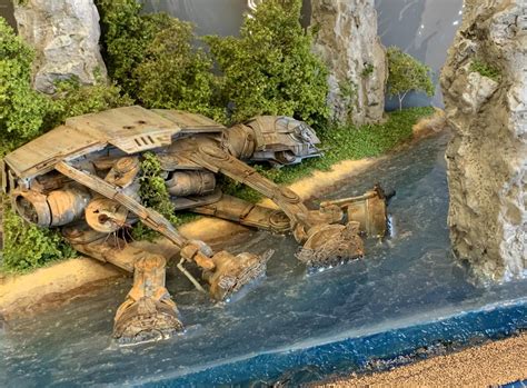 Star Wars AT AT water diorama, ATAT walker realistic scenery 4k ON ...