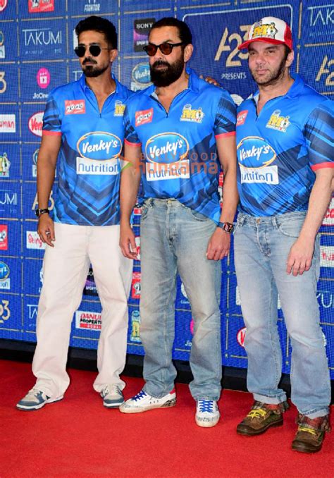 Bobby Deol, Saqib Saleem and others attend the press conference of CCL team Mumbai Heroes (6 ...