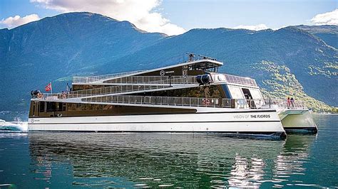 Vision of The Fjords Catamaran Boat in Flam Norway - YouTube