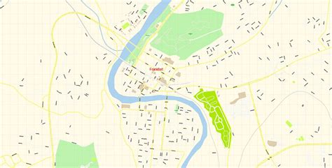 Frankfort PDF Map Vector Exact City Plan Kentucky detailed Street Map ...