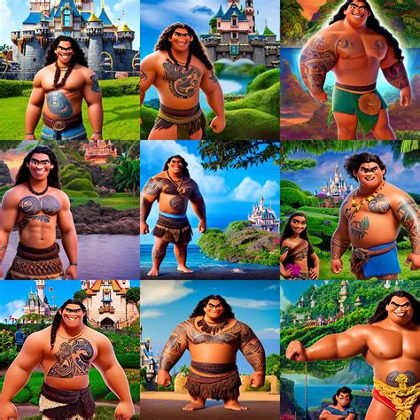 maui, male demigod from the movie moana at disneyland, | Stable Diffusion | OpenArt