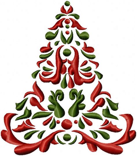 Christmas Tree Machine Embroidery Design | Bling Sass & Sparkle