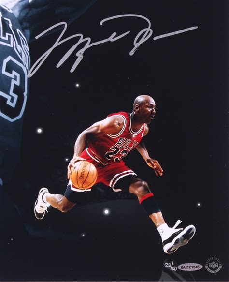 Michael Jordan Signed LE Bulls "Slam Dunk" 16x20 Photo (UDA COA) | Pristine Auction