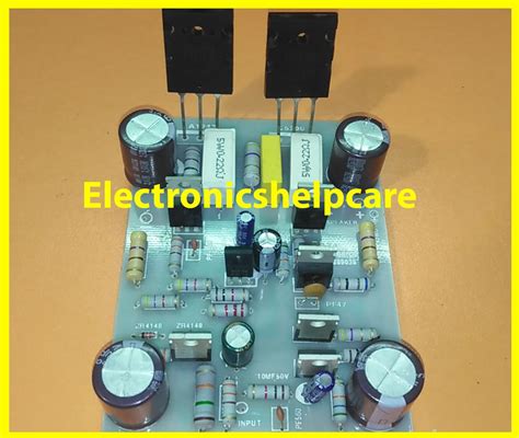 Here in this article, we can learn about transistor circuit diagram of 2sa1943 and 2sc5200. we ...