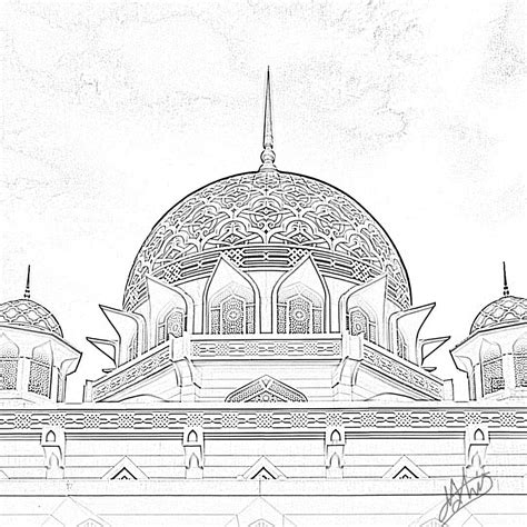 A Mosque Sketch. | Basic art techniques, Islamic patterns, Mosque drawing