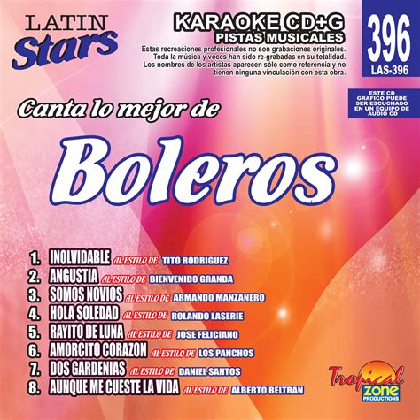 Karaoke Latin Stars 396 Boleros - Etsy