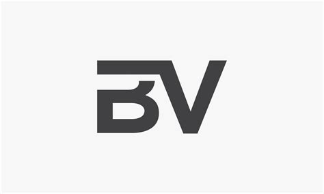 BV letter logo connected concept isolated on white background. 4701497 Vector Art at Vecteezy