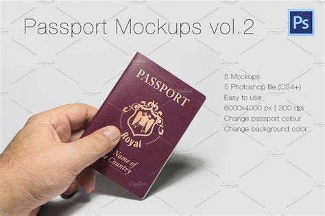 10+ Realistic Passport Mockup PSD Templates | Mockuptree