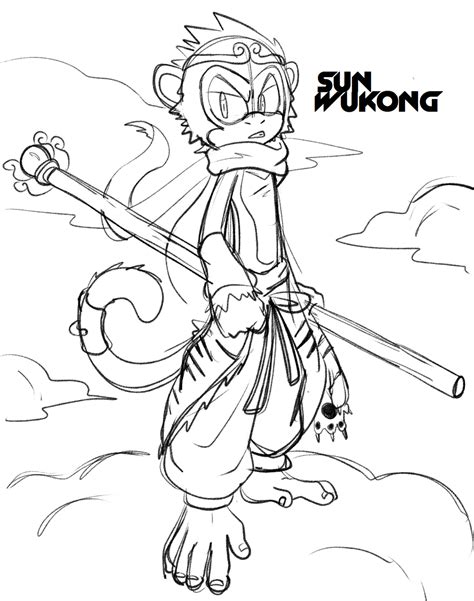 (Doodle #1) Sun Wukong by Ehl-Dopa on DeviantArt