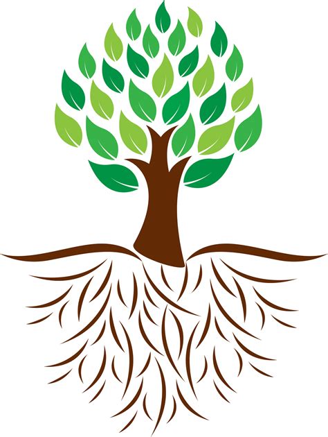 T Tree With Roots - ClipArt Best
