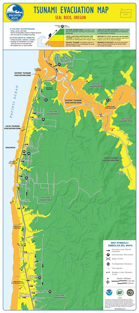 Tsunami evacuation maps outline safe routes on Oregon and Washington ...