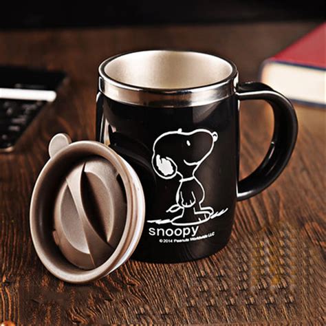 Aliexpress.com : Buy Cartoon Stainless Steel Coffee Mugs With Lid ...