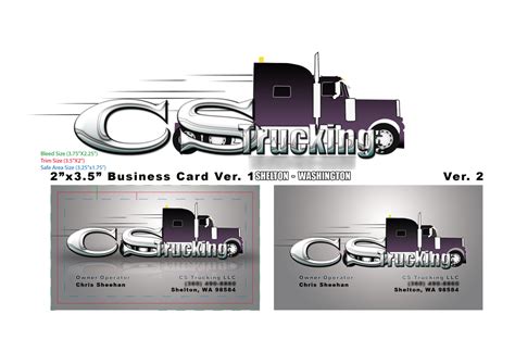 CS Trucking business card by fireproofgfx on DeviantArt