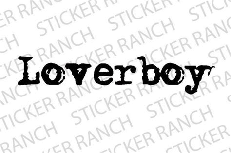 LOVERBOY Vinyl Decal Sticker Transfer Band Logo Music | Etsy