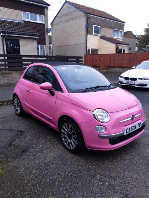 Fiat 500c POP pink convertible 2011, 73000 miles | in Peterlee, County Durham | Gumtree