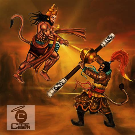 Monkey King vs Hanuman by cybersaint on DeviantArt