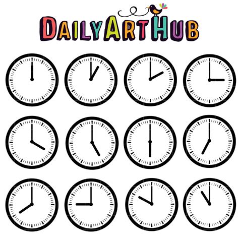 Time Zones Clip Art Set – Daily Art Hub – Free Clip Art Everyday